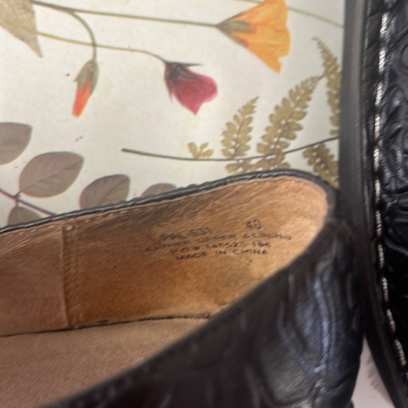 Algeria by PG.Lite floral black Maryjane’s 40 embossed comfortable shoes - Picture 8 of 13